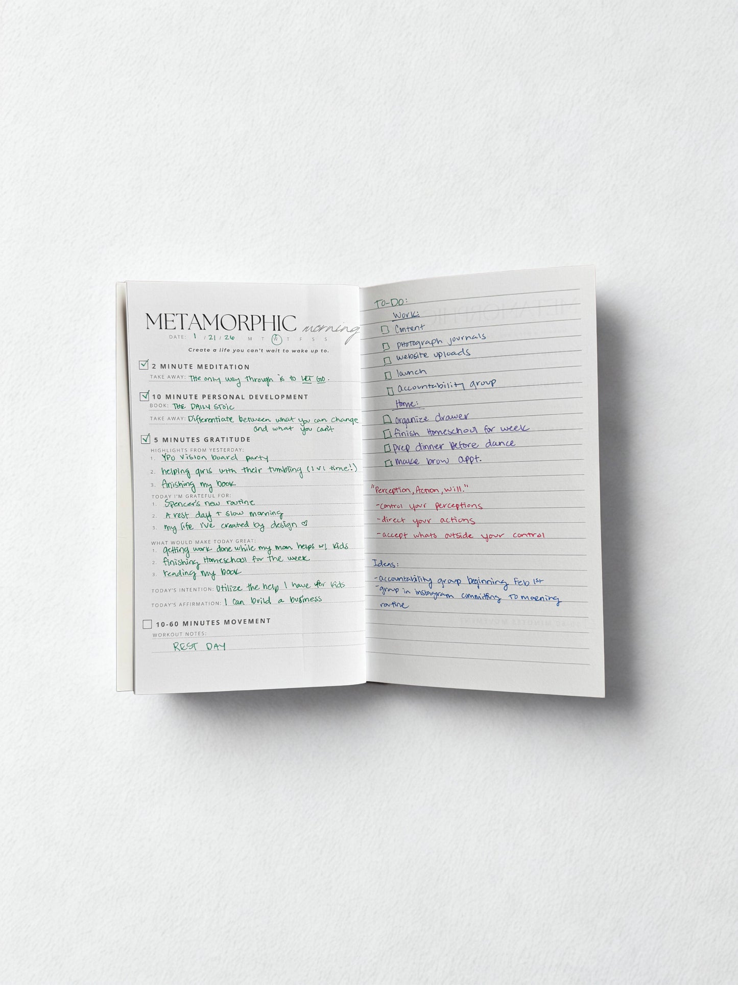 Metamorphic Morning Journal